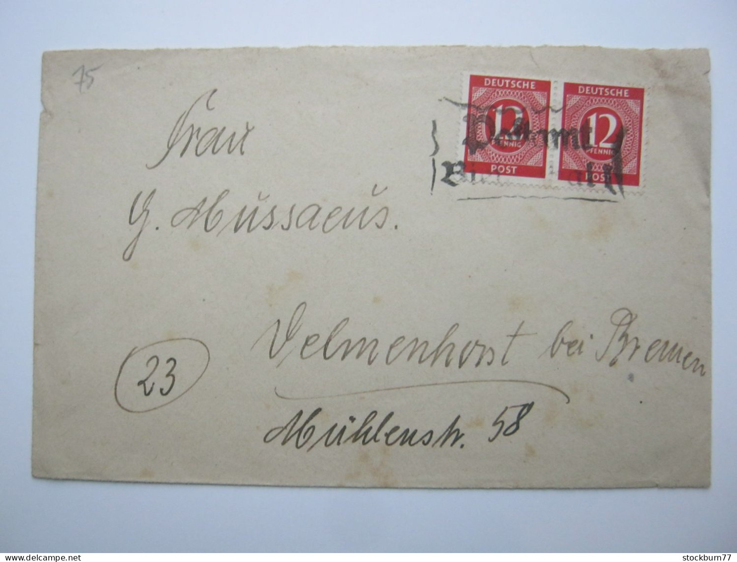 1946 , Ca. , POSTAMT BIESENTHAL , Klarer Stempel Auf Brief, Recht Selten - Postal  Stationery