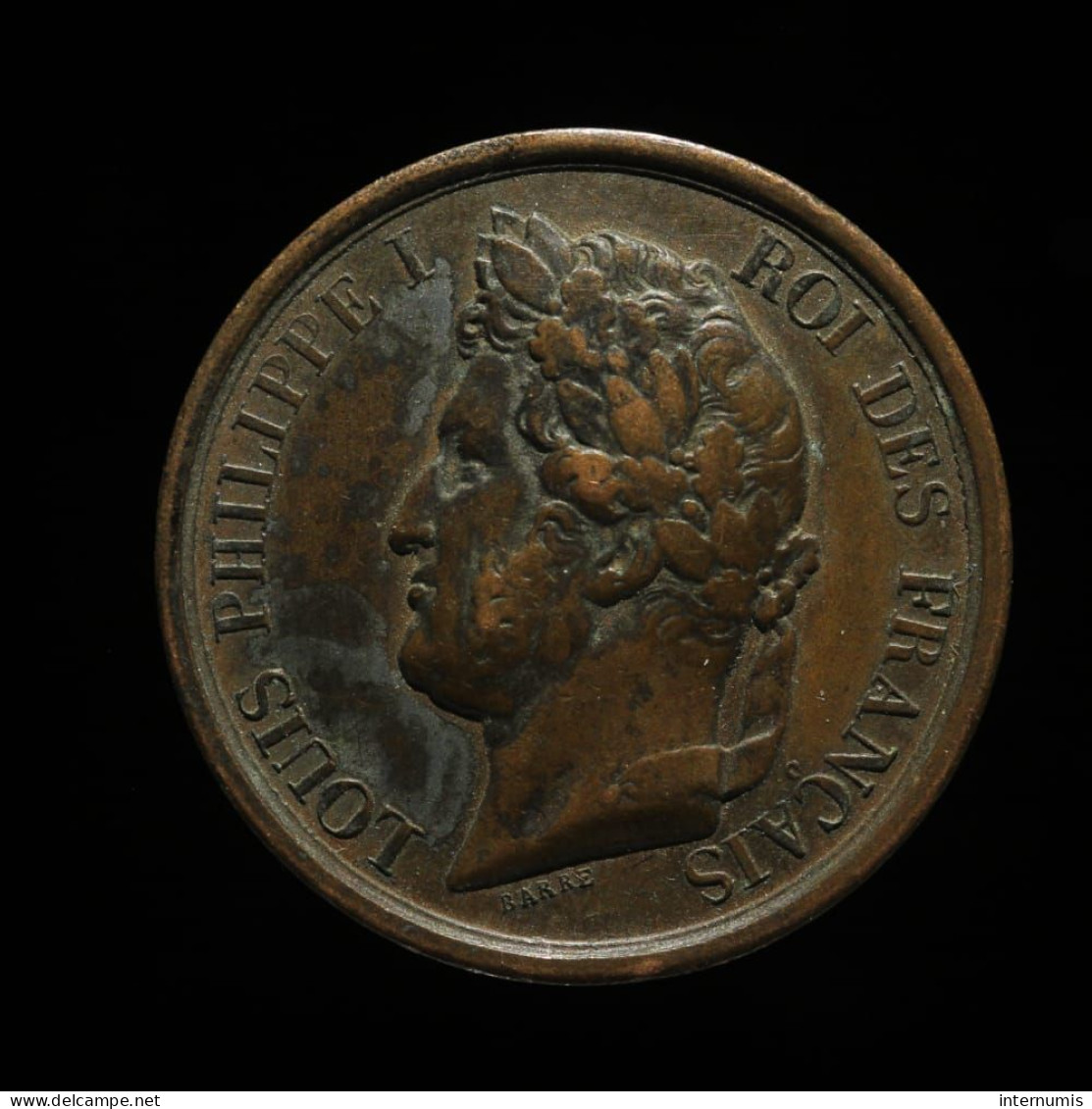 MEDAILLE / MEDAL : France, Louis-Philippe I, L'armée Au Duc D'Orleans Prince Royal, 1842, Cuivre (Copper), TTB+ (EF) - Monarquía / Nobleza