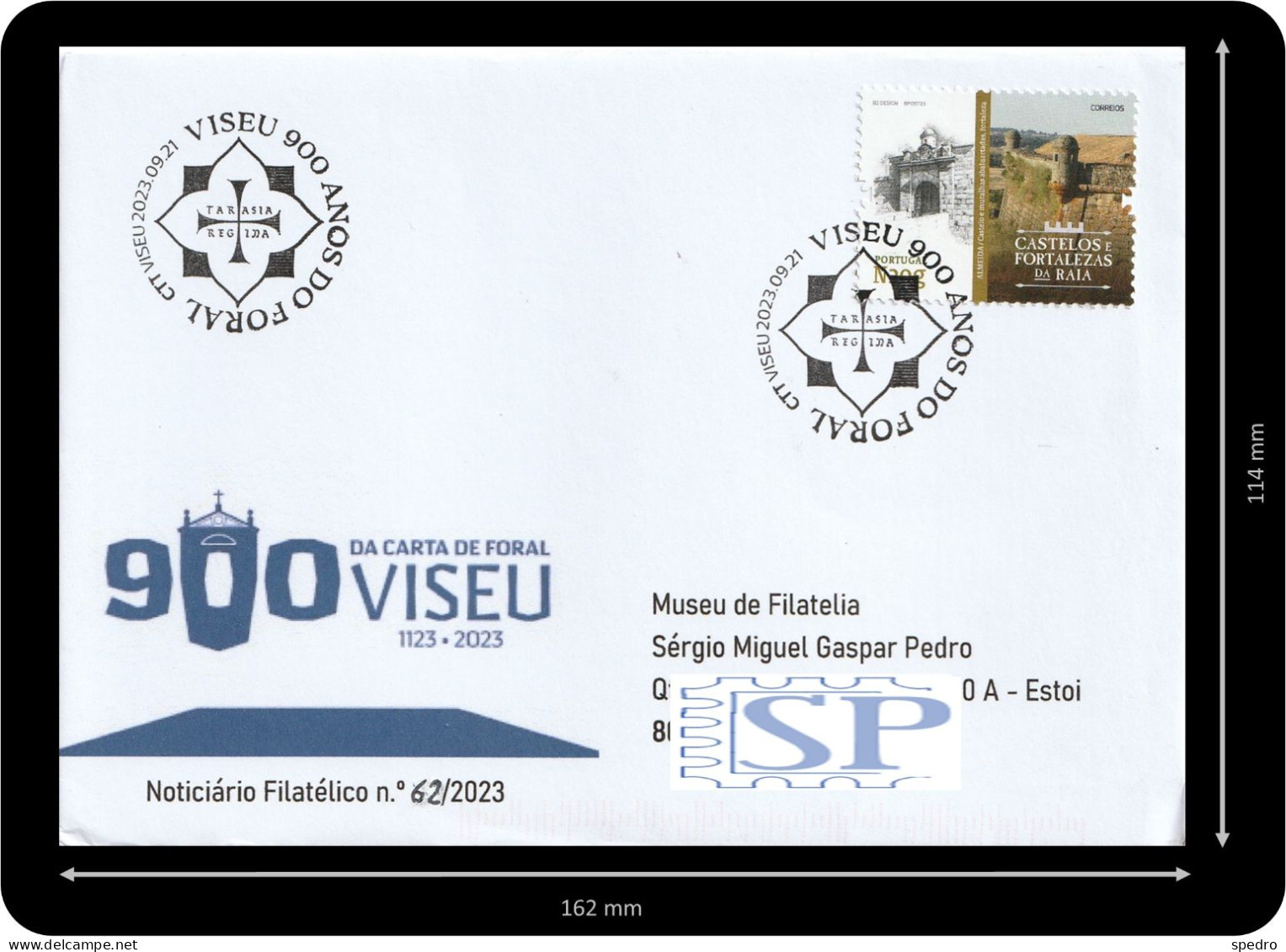 Portugal 2023 Carimbo Comemorativo 900 Anos Da Carta De Foral De Viseu - Postmark Collection