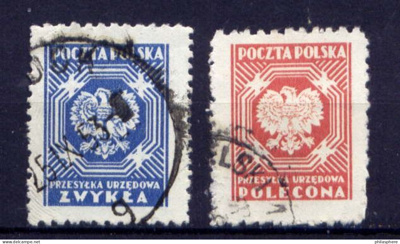 Polen Dienst Nr.21/2          O  Used         (1814) - Dienstzegels