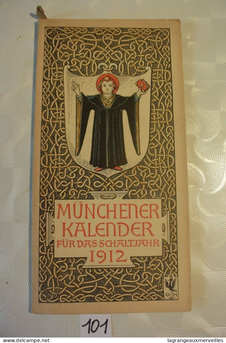 C101 MUNCHENER KALENDER 1912 German Pulp Paper Otto Hupp WW1 WW2 - Groot Formaat: 1901-20