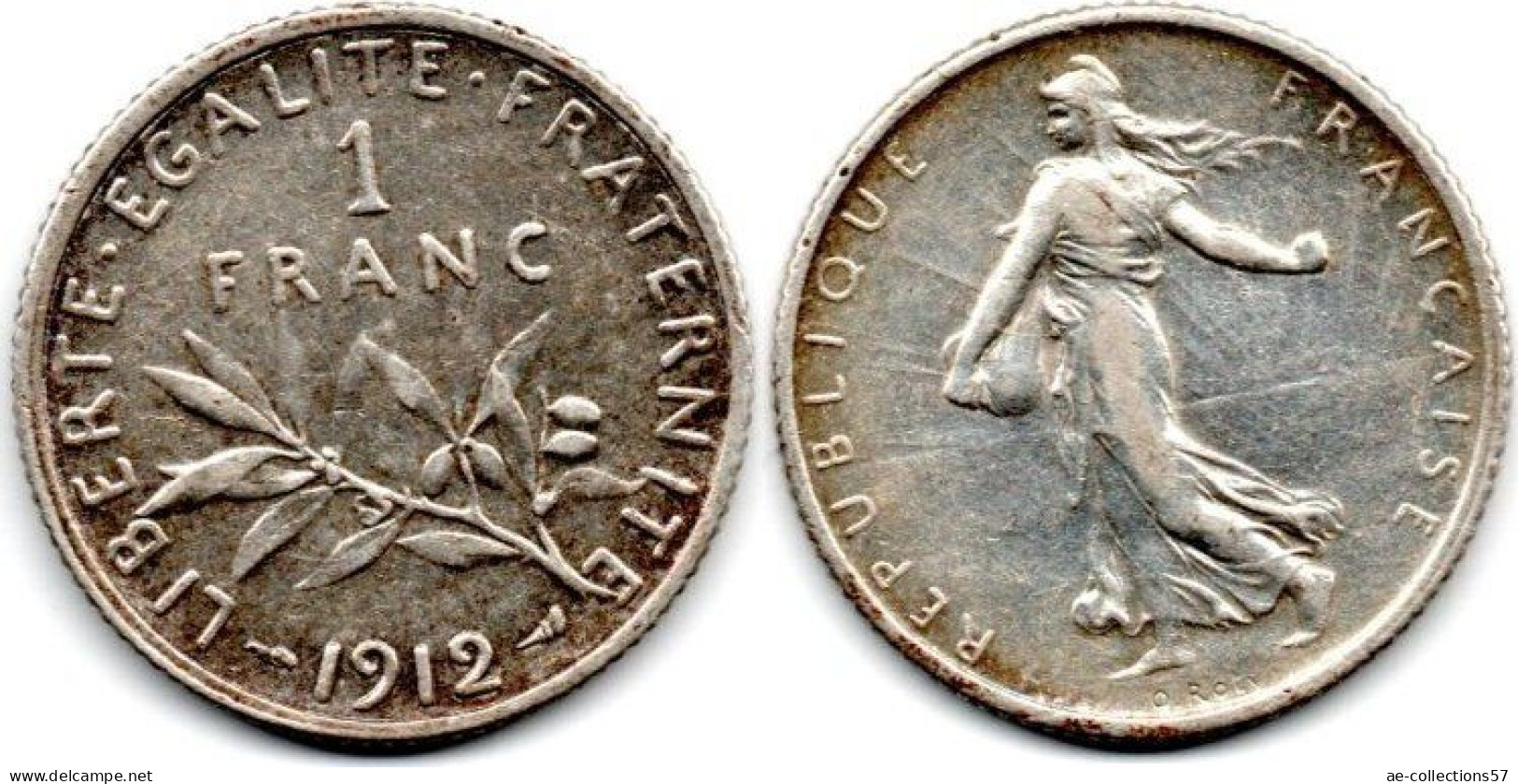 MA 28758 /  1 Franc 1912 TTB+ - 1 Franc