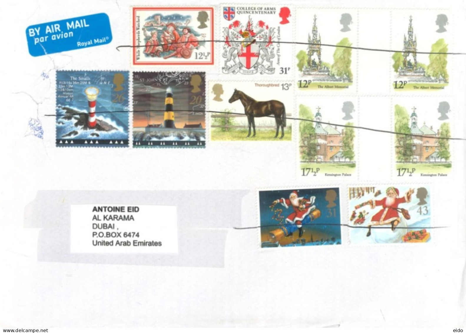 GREAT BRITIAN : 2020, STAMPS COVER TO DUBIA - Storia Postale