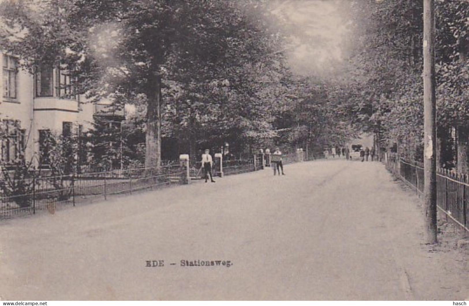 484615Ede, Stationsweg 1918. (zie Hoeken) - Ede