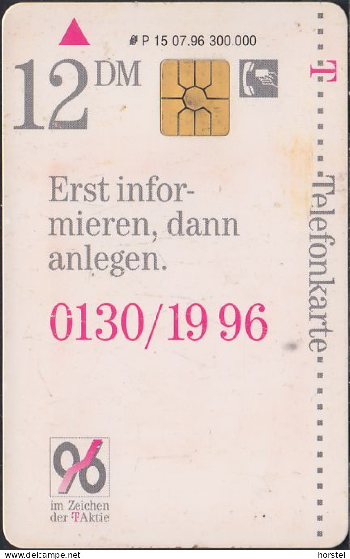 Germany P15/96 T-Aktie - Matrose - P & PD-Series: Schalterkarten Der Dt. Telekom