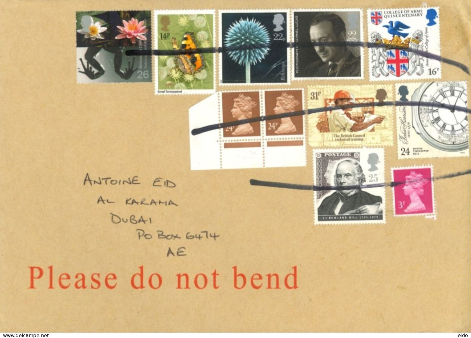 GREAT BRITIAN : 2020, STAMPS COVER TO DUBIA - Lettres & Documents