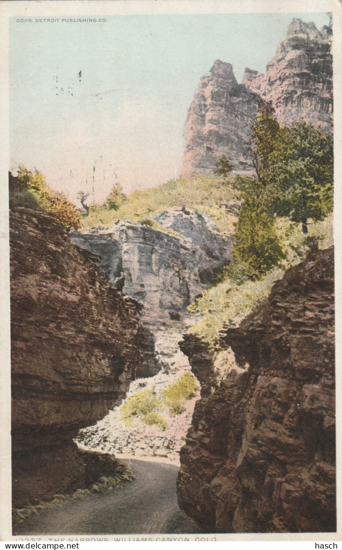 4917 125 Colo, The Narrows Williams Canyon. 1917.  - Autres & Non Classés