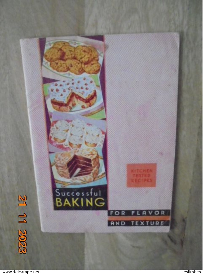 Successful Baking For Flavor And Texture - Martha Lee Anderson - Church & Dwight Co., Inc. 1934 - Cuisson Au Four