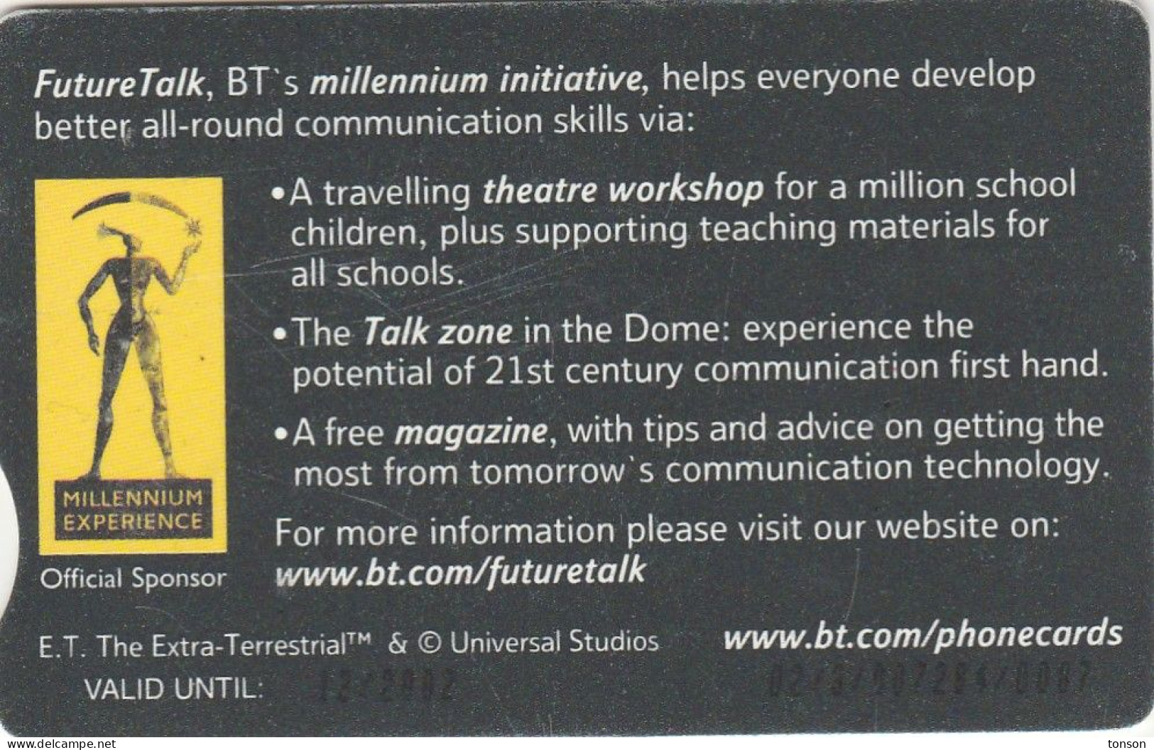 UK, BCC-182C, Millennium - ET & Bike / Future Talk, 2 Scans. - BT Algemeen