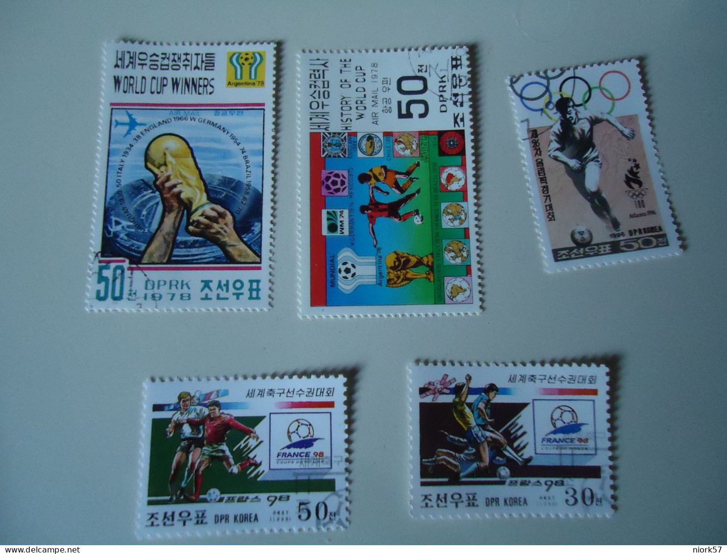 KOREA SET 5 FOOTBALL SOCCER WORLD CUP LOT - Other & Unclassified