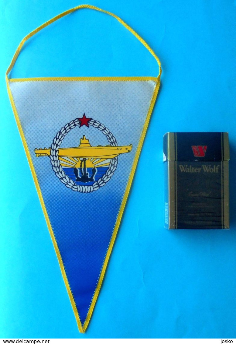 YUGOSLAVIA NAVY Orig. Vintage Official Submarine Larger Pennant JNA Army JRM U-boot Unterseeboot Sous-marin Sommergibile - Barcos