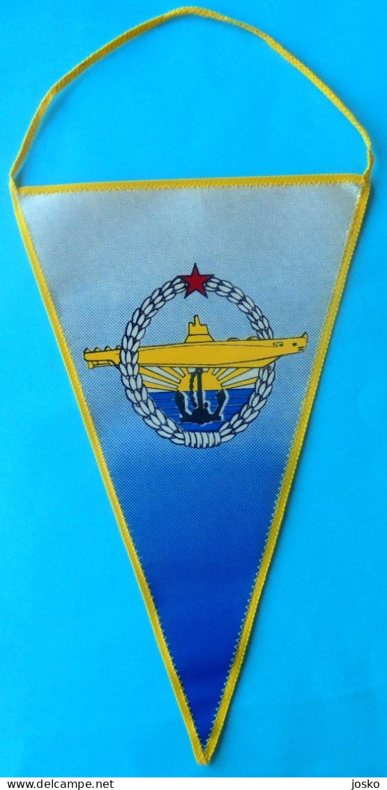 YUGOSLAVIA NAVY Orig. Vintage Official Submarine Larger Pennant JNA Army JRM U-boot Unterseeboot Sous-marin Sommergibile - Bateaux