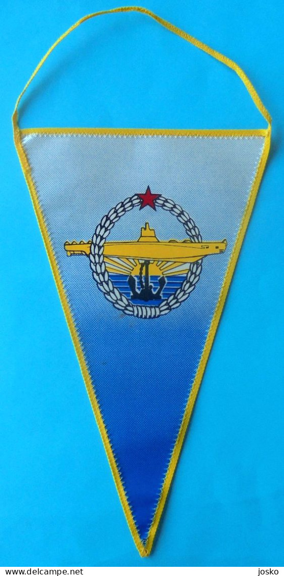 YUGOSLAVIA NAVY Orig. Vintage Official Submarine Larger Pennant JNA Army JRM U-boot Unterseeboot Sous-marin Sommergibile - Schiffe