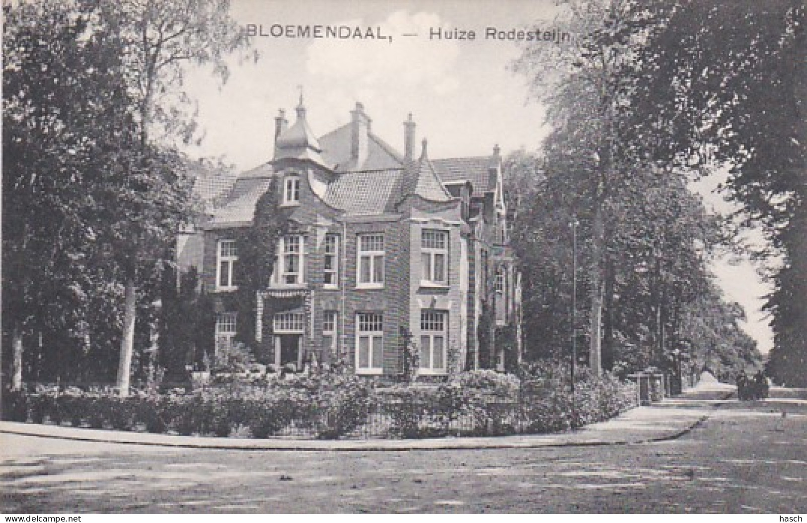 484569Bloemendaal, Huize Rodesteijn.(kleine Beschadiging Achterkant) - Bloemendaal