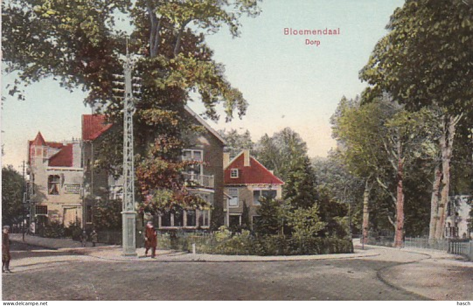 4845143Bloemendaal, Dorp 1921. (zie Hoeken En Randen) - Bloemendaal