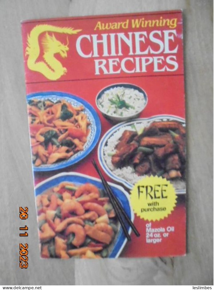 Award Winning Chinese Recipes - Best Foods 1983 - American (US)