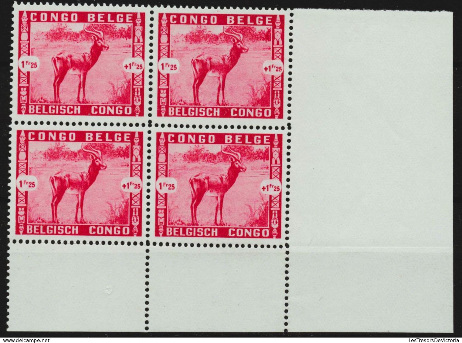 Timbres - Congo Belge - 1939 - COB 209/13**MNHX4 - Jardin De Léopoldville - Cote 340 - Unused Stamps