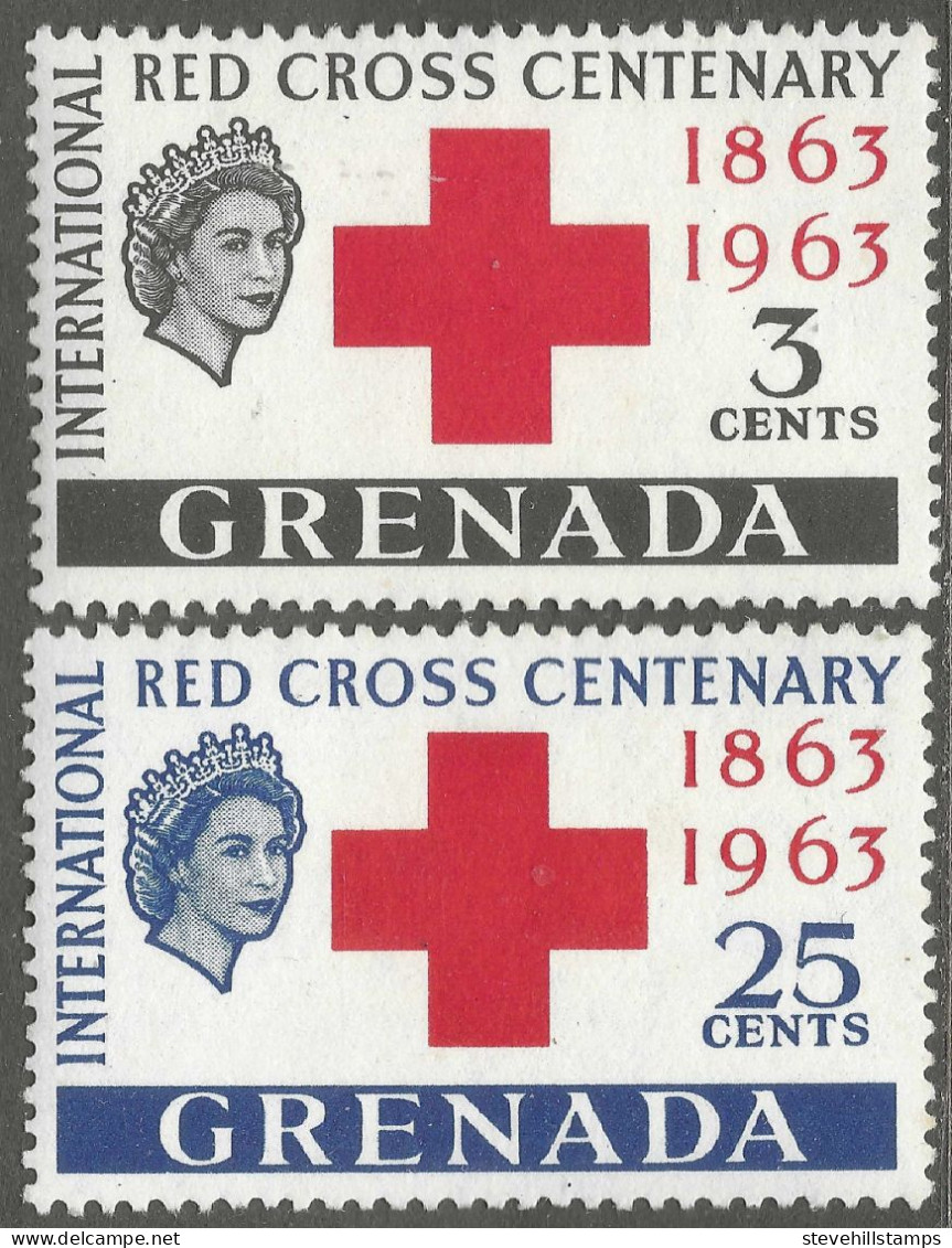 Grenada. 1963 Red Cross Centenary. MH Complete Set. SG 212-213 - Grenade (...-1974)