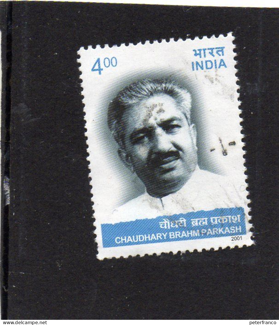 2001 India - Chaudhary Parkash - Used Stamps