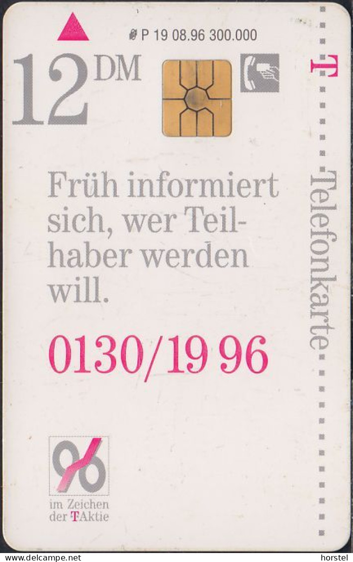 Germany P19/96 T-Aktie - Vater Und Kind - P & PD-Series: Schalterkarten Der Dt. Telekom