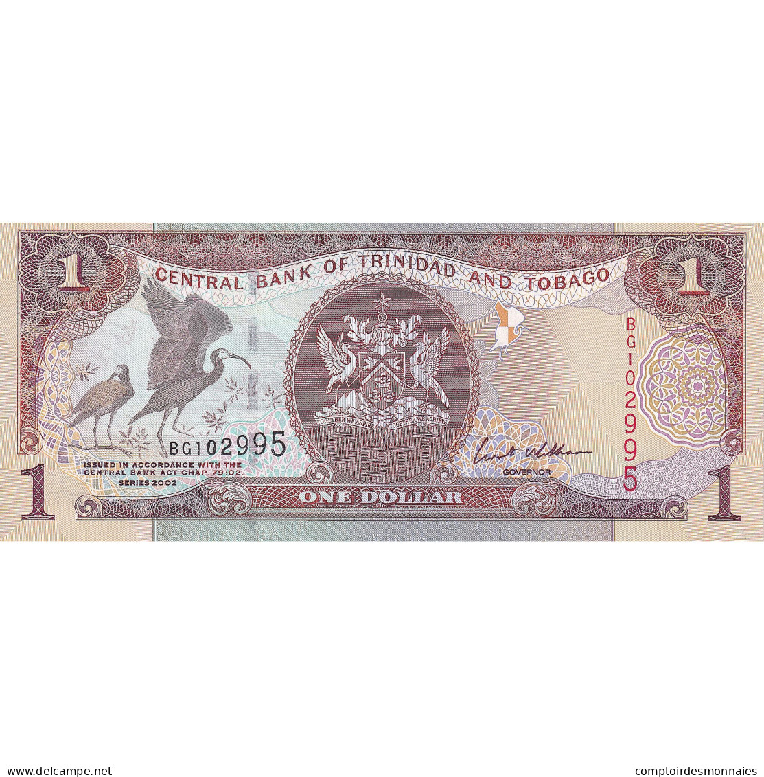 Billet, Trinidad And Tobago, 1 Dollar, 2002, Undated, KM:41a, NEUF - Trinidad & Tobago