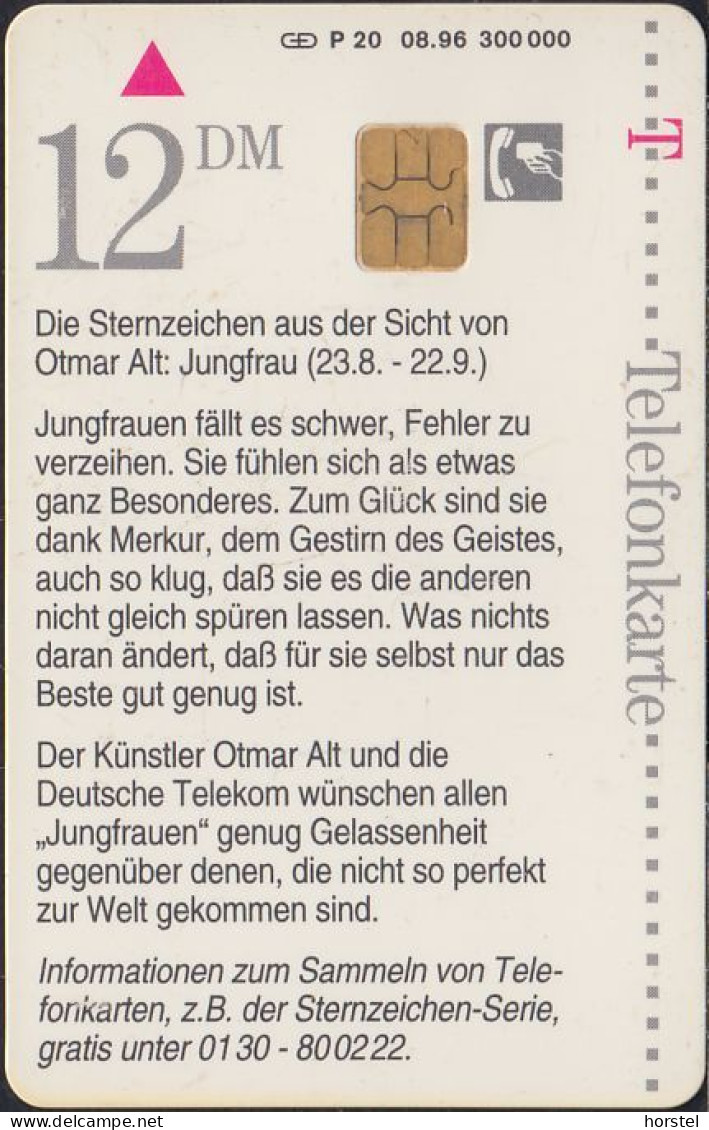 Germany P20/96 Otmar Alt - Horoskop - Jungfrau DD:1610 - P & PD-Series: Schalterkarten Der Dt. Telekom