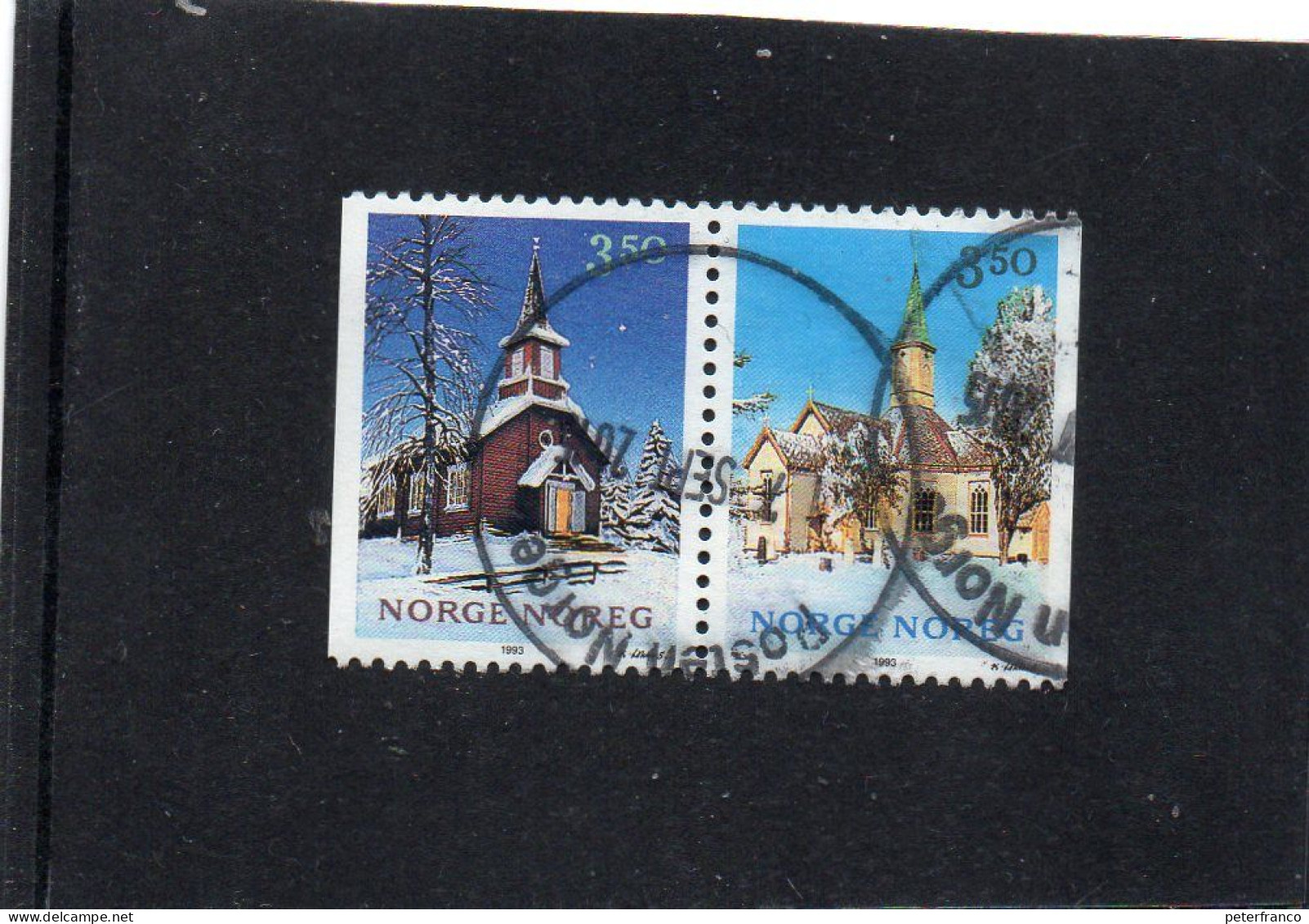 1993 Norvegia - Natale - Gebraucht