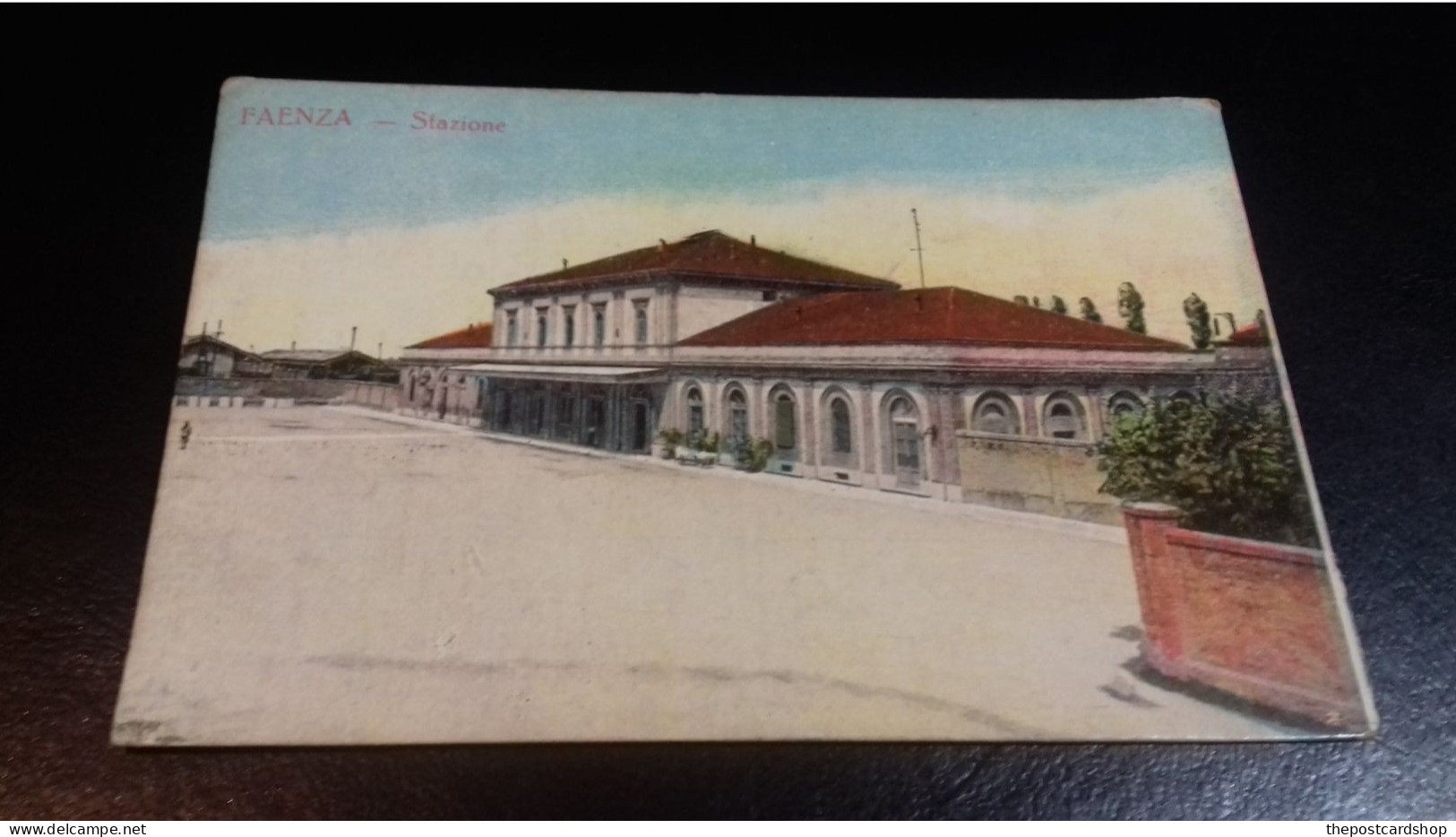 STAZIONE CARTOLINA DI FAENZA STAZIONE RAILWAY STATION ITALY UNUSED - Faenza