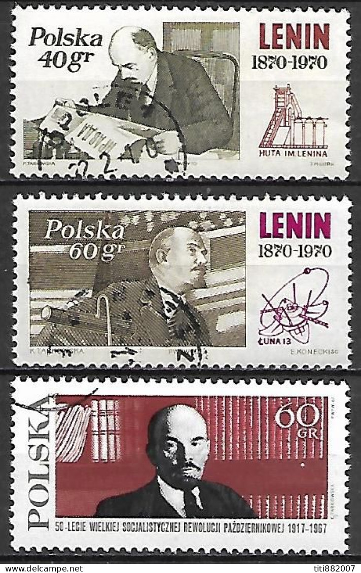 POLOGNE     -    LENINE    -   Oblitérés . - Lenin