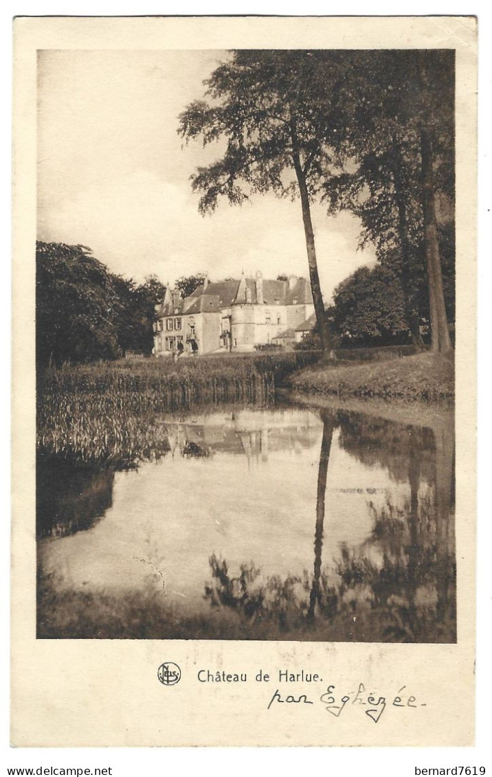 Belgique - Eghezee -  Chateau  De Harlue - Carte Ecrite  Vicomtesse  Du Parc - Eghezee