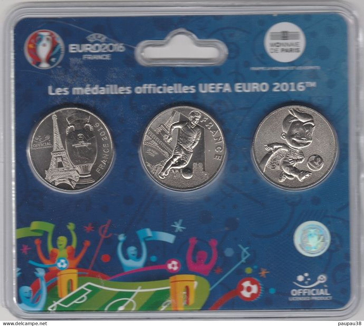 MONNAIE DE PARIS 2016 - MEDAILLES OFFICIELLES UEFA EURO 2016 - 2016