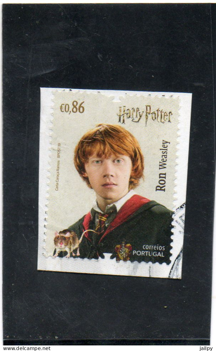PORTUGAL   0,86 €   2019   Harry Potter    Sur Fragment  Oblitéré - Used Stamps