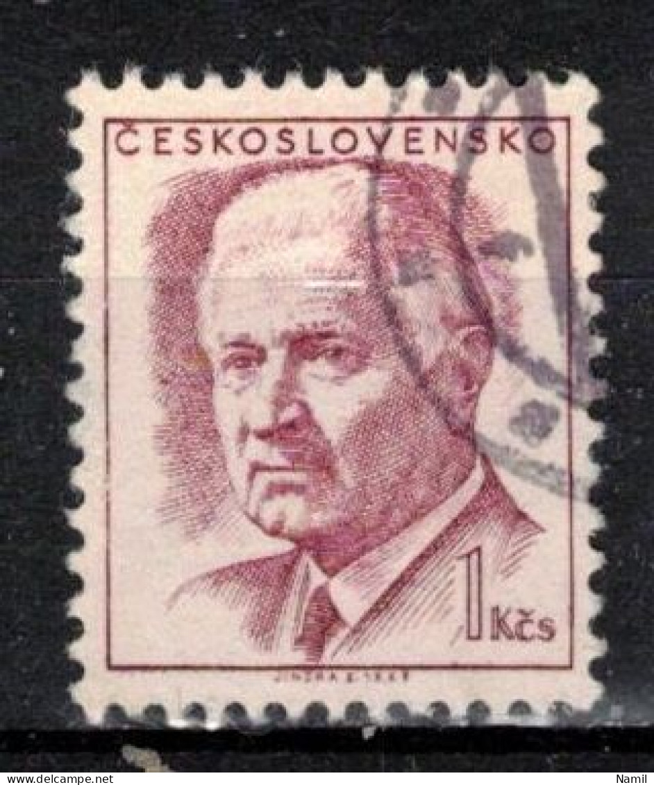 Tchécoslovaquie 1970 Mi 1921 (Yv 1638), Obliteré Varieté Position 28/1 - Plaatfouten En Curiosa