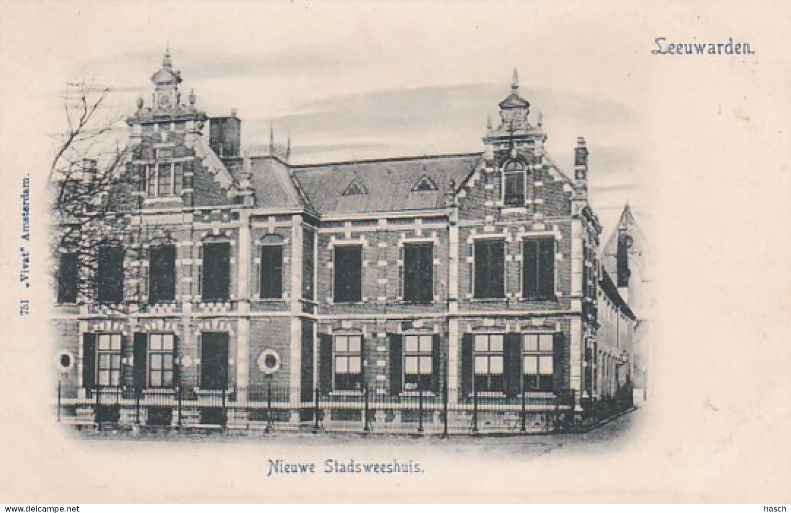 484461Leeuwarden, Nieuwe Stadsweeshuis Rond 1900. - Leeuwarden