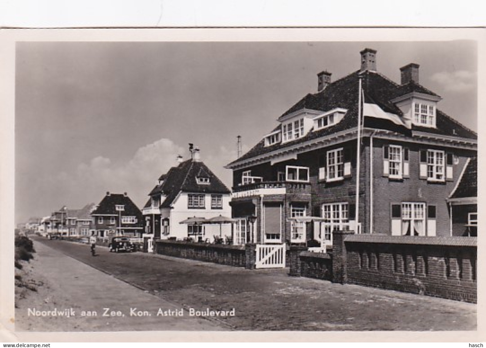 4844135Noordwijk Aan Zee, Kon. Astrid Boulevard. 1953. (zie Randen, Doordruk Pen) - Noordwijk (aan Zee)