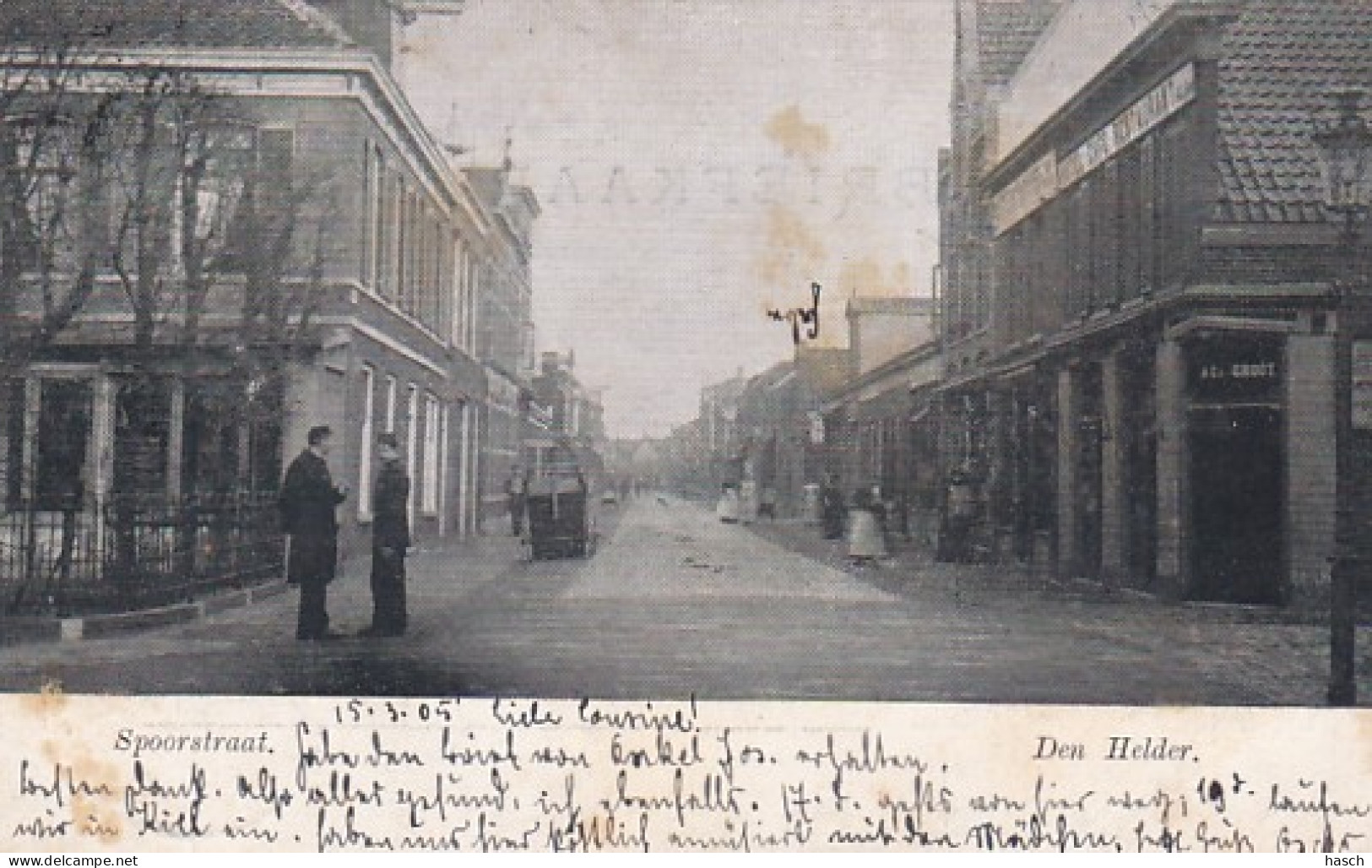 4844250Den Helder, Spoorstraat. 1905. - Den Helder