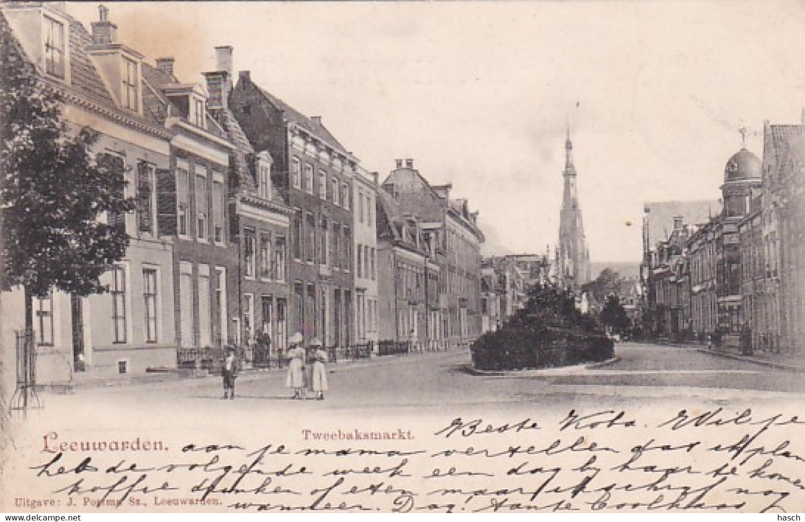 4844307Leeuwarden, Tweebaksmarkt. (poststempel 1903) - Leeuwarden