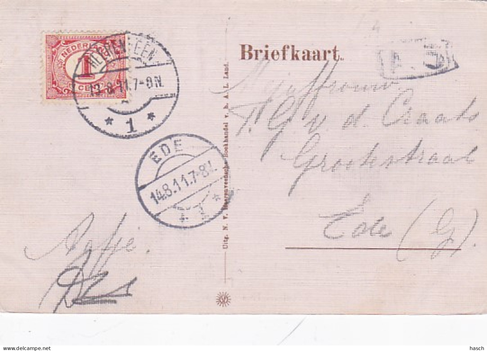 4844310Heerenveen, Fok. Groet Uit Heerenveen. 1911. (zie Hoeken) - Heerenveen