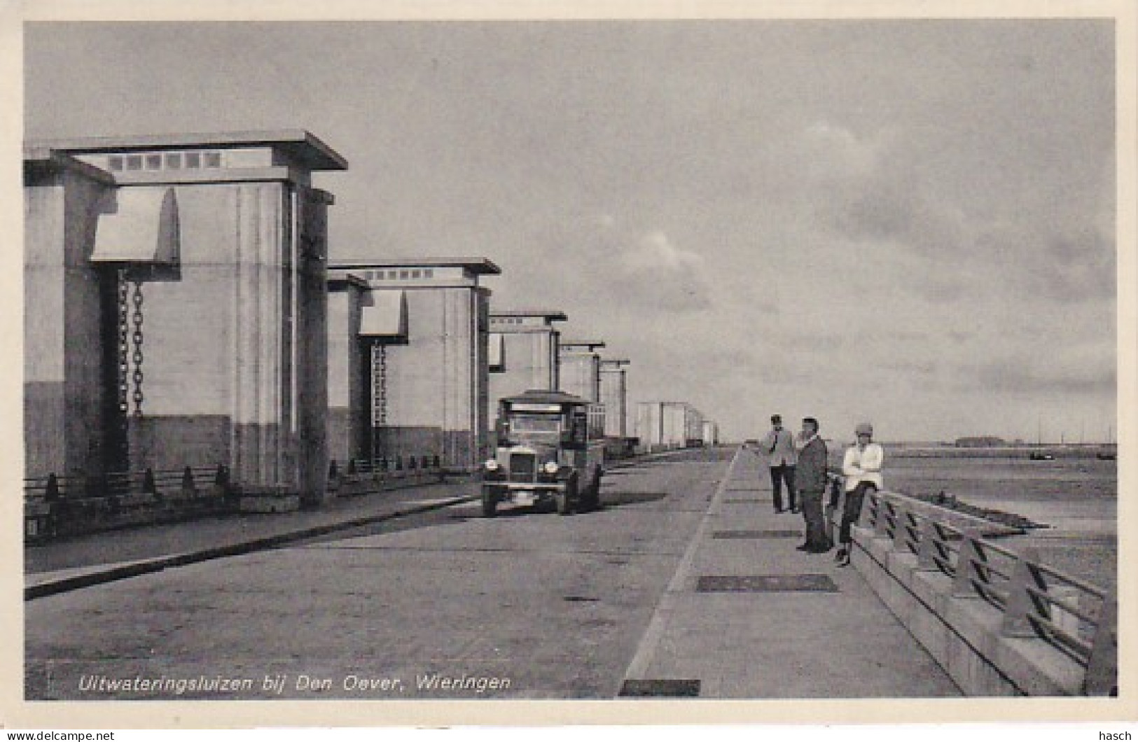 4844398Wieringen, Uitwateringsluizen Bij Den Oever. 1934.(zie Achterkant) - Den Oever (& Afsluitdijk)