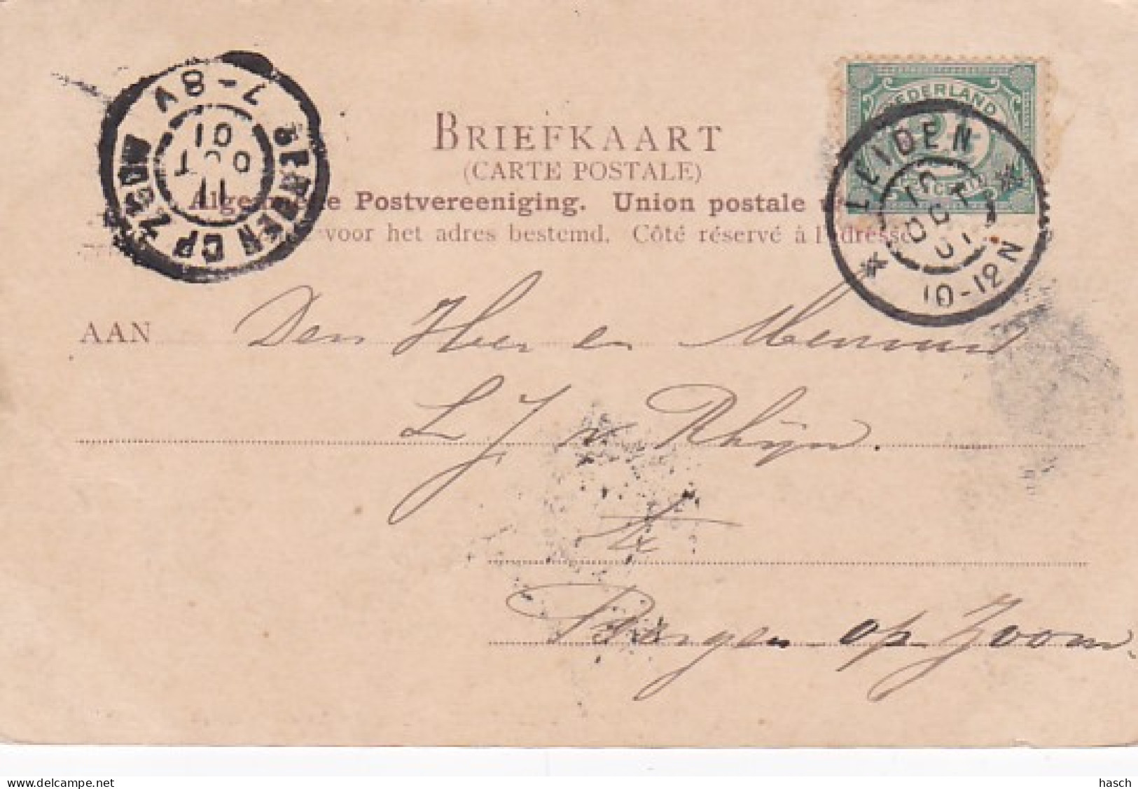 4844436Leiden, De Waag. (poststempel 1901) - Leiden