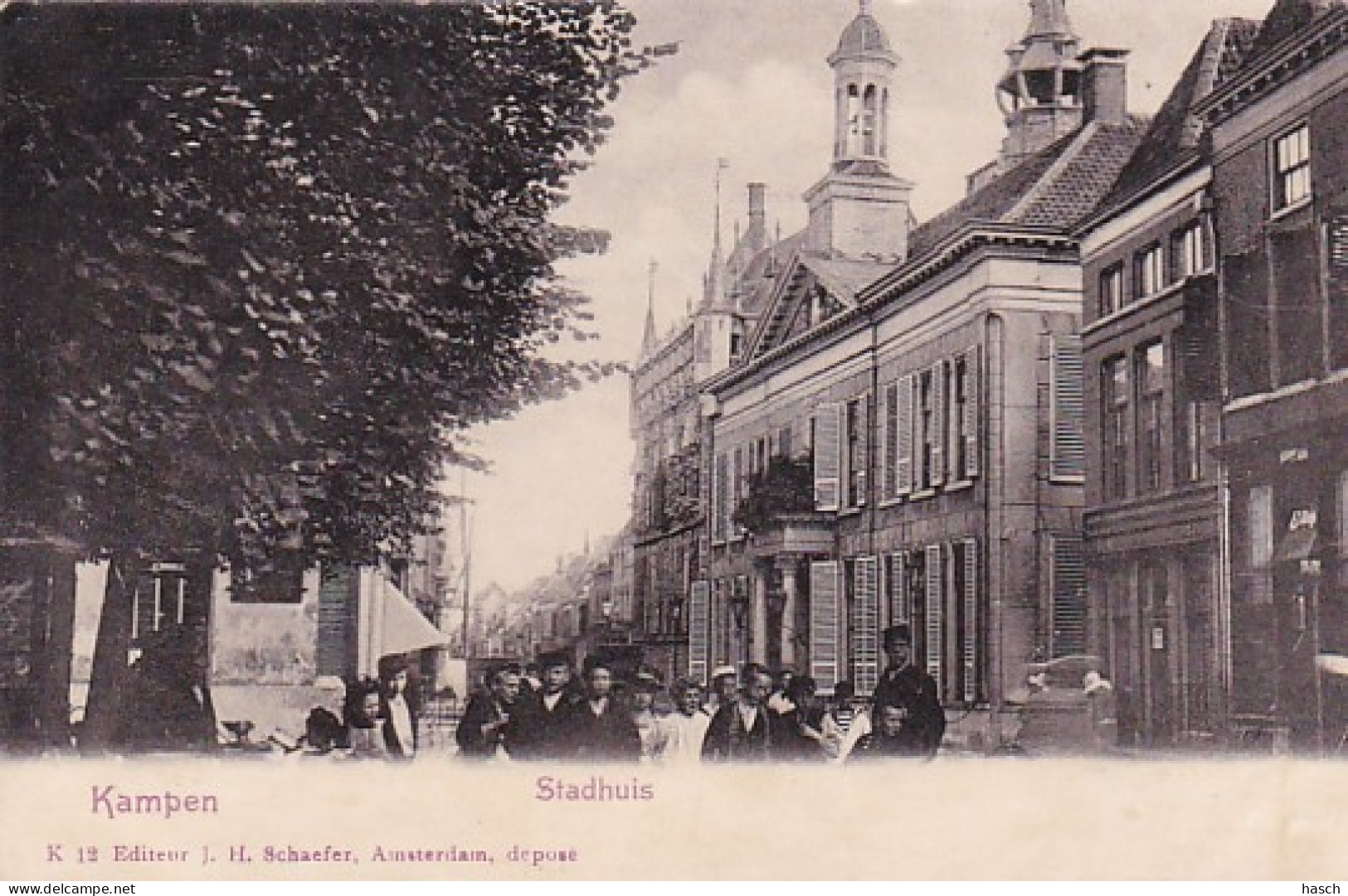 4844505Kampen, Stadhuis Rond 1900. (minuscule Vouwen In De Hoeken) - Kampen