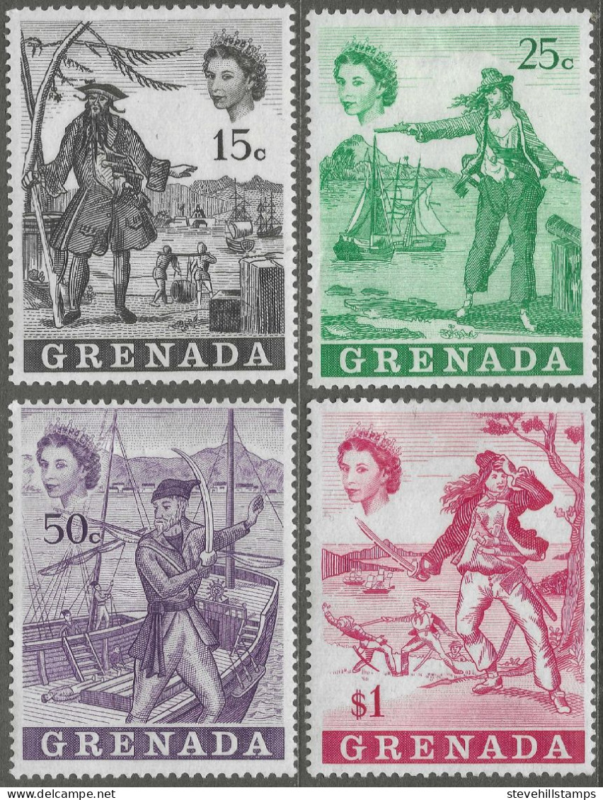 Grenada. 1970 Pirates. MH Complete Set. SG 367-370 - Grenade (...-1974)