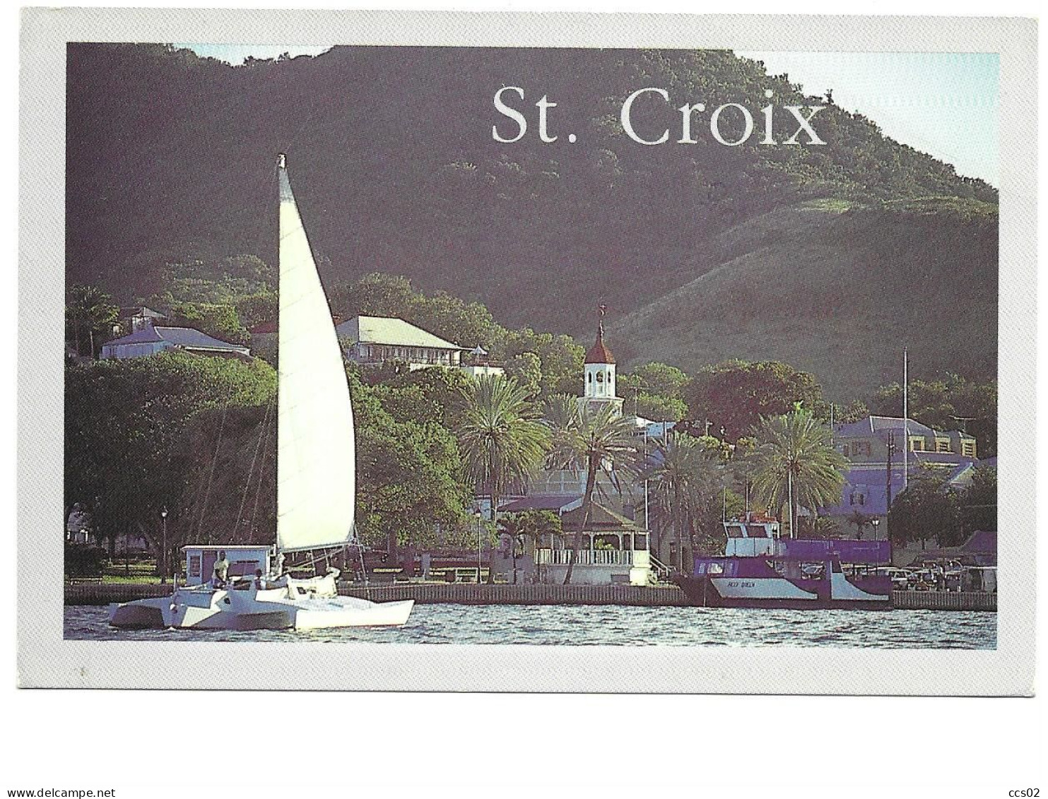 St. Croix A View Of Christiansted From The Harbor - Isole Vergini Americane