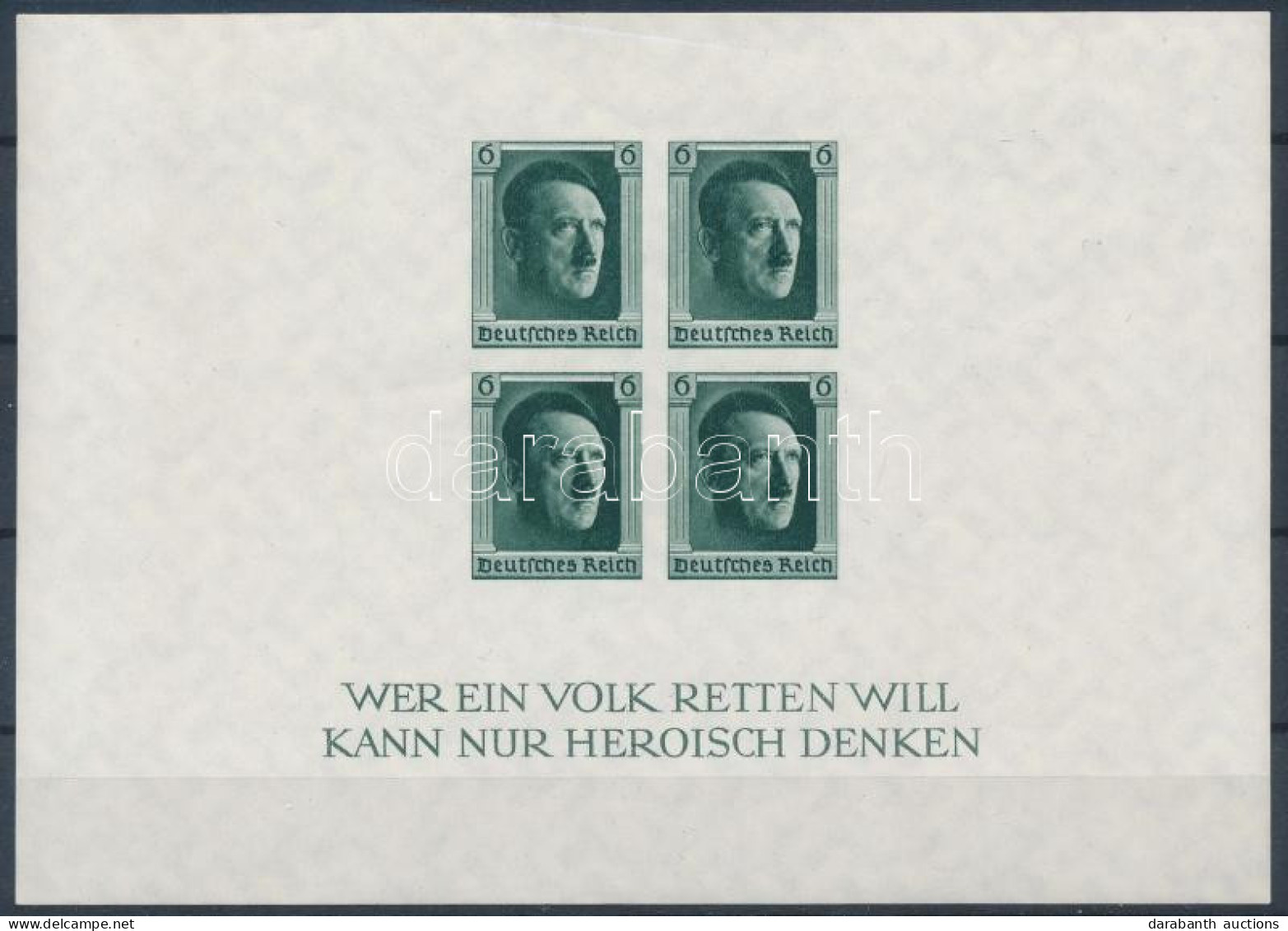 ** Deutsches Reich 1937 Hitler Vágott Blokk Mi 8 (Mi EUR 220,-) - Sonstige & Ohne Zuordnung