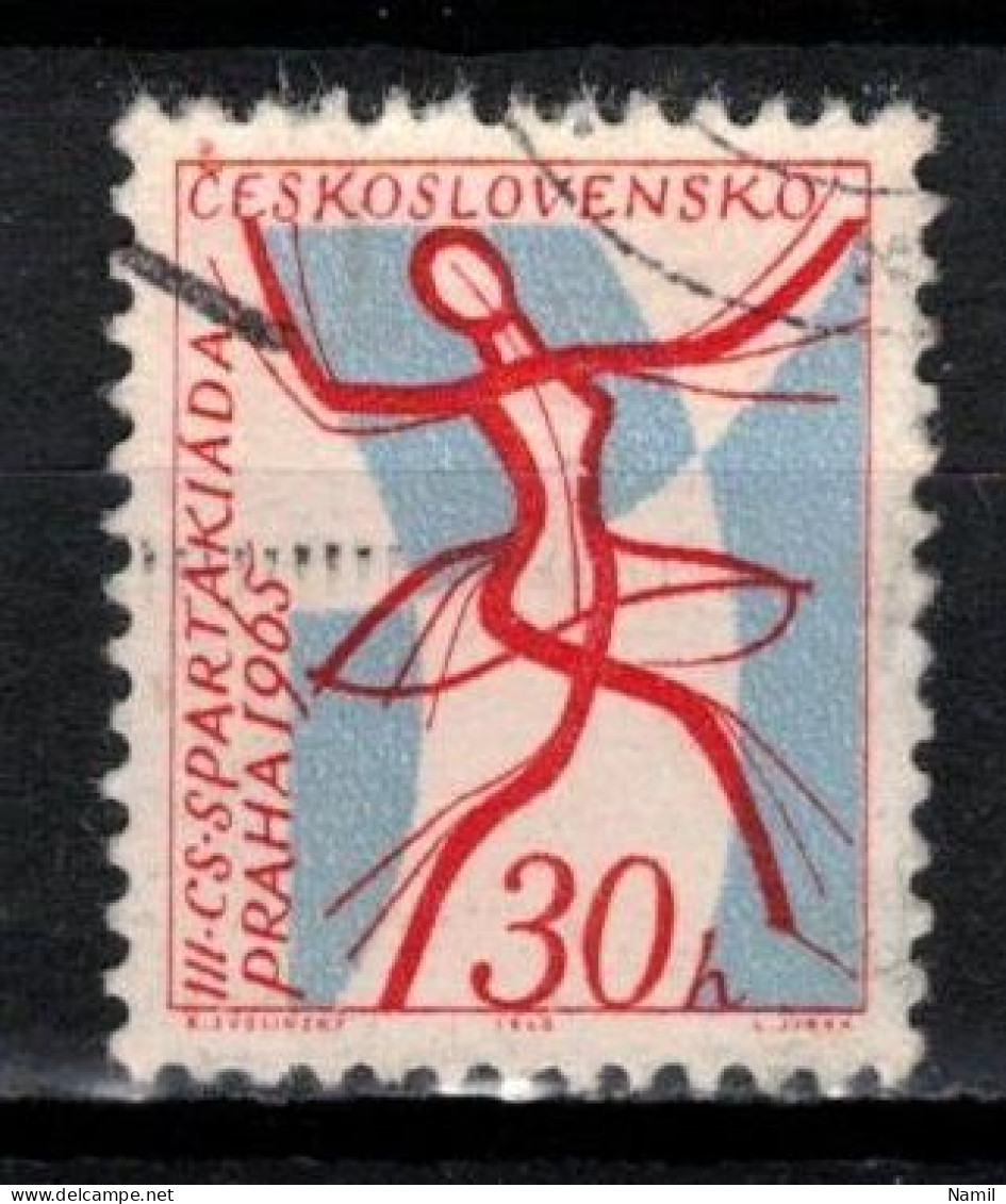 Tchécoslovaquie 1965 Mi 1503 (Yv 1369), Obliteré Varieté Position 14/1 - Variétés Et Curiosités