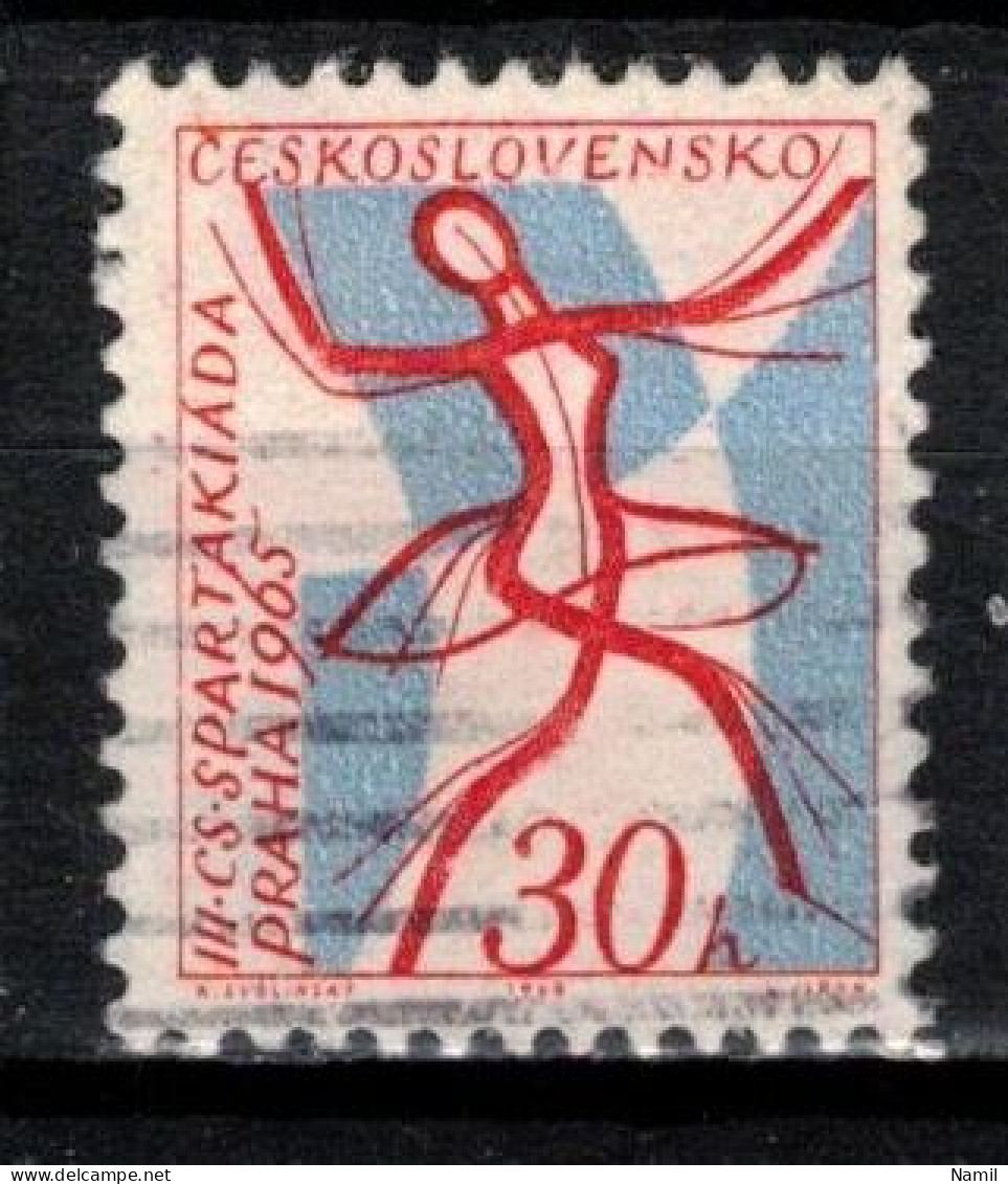 Tchécoslovaquie 1965 Mi 1503 (Yv 1369), Obliteré Varieté Position 57/1 - Abarten Und Kuriositäten