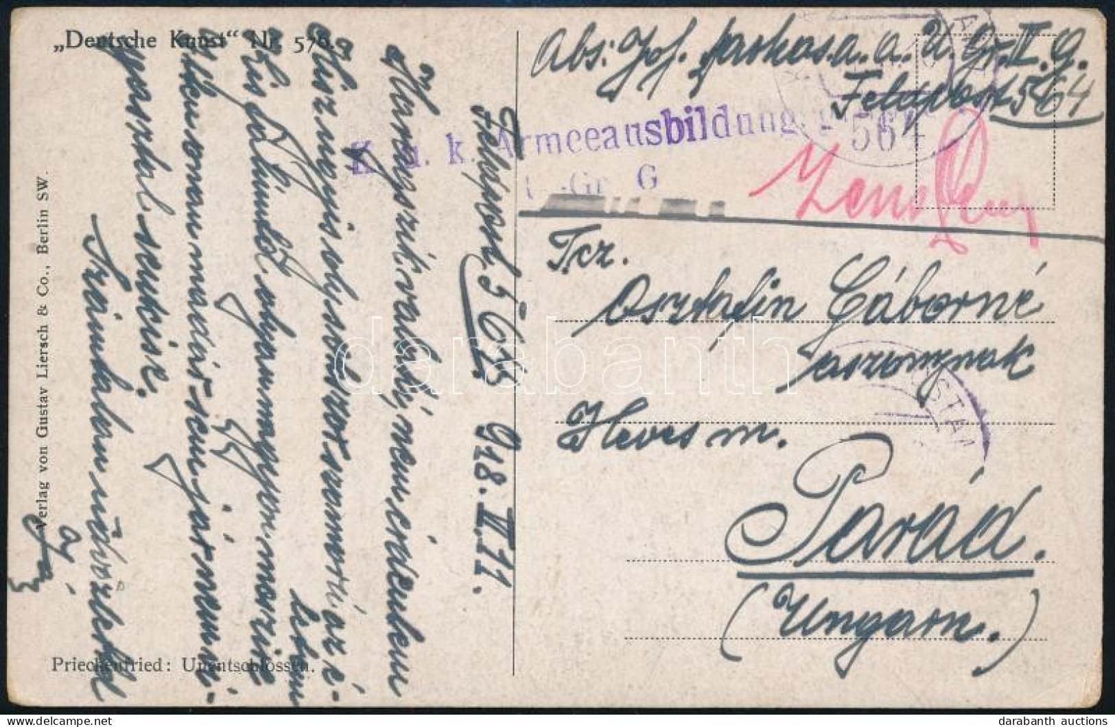 1918 Tábori Posta Képeslap "FP 564" - Other & Unclassified