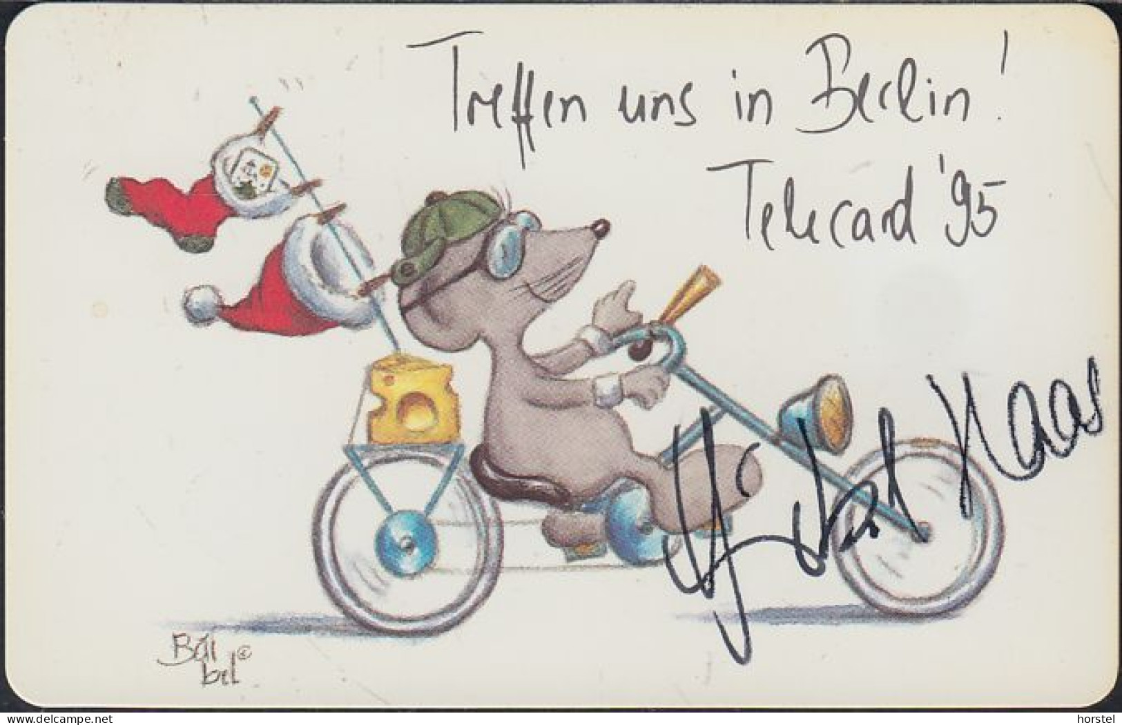 GERMANY P13/95 - Telecard '95 - Treffen In Berlin - Bärbel Haas - Maus Auf Bike (Handsigniert) - P & PD-Series: Schalterkarten Der Dt. Telekom