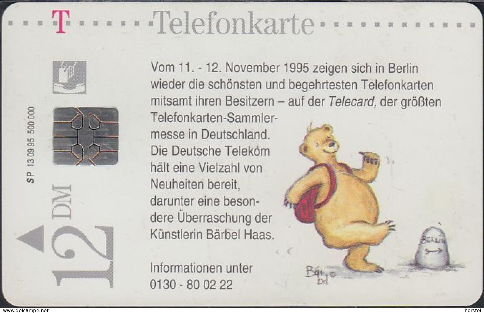 GERMANY P13/95 - Telecard '95 - Treffen In Berlin - Bärbel Haas - Maus Auf Bike (Handsigniert) - P & PD-Series: Schalterkarten Der Dt. Telekom