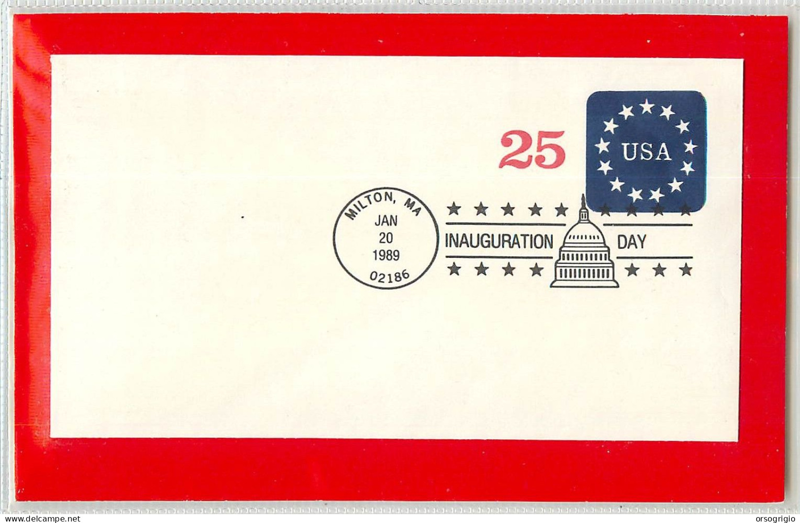 USA - Intero Postale - Ganzsachen - Stationery -  25c   INAUGURATION DAY - 1981-00